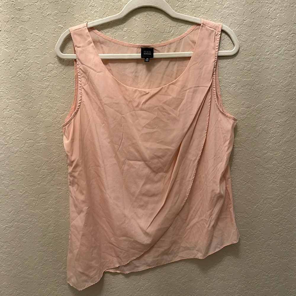 BLACK LABEL SAKS FIFTH AVENUE light pink blouse k